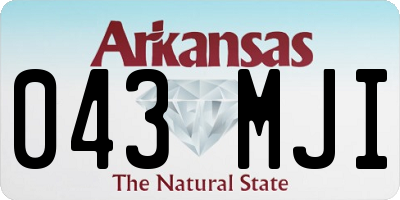AR license plate 043MJI