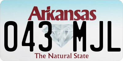 AR license plate 043MJL