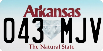 AR license plate 043MJV