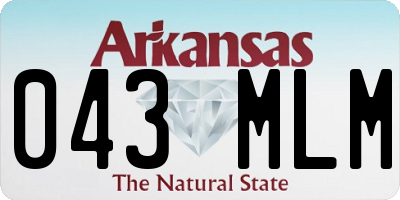 AR license plate 043MLM