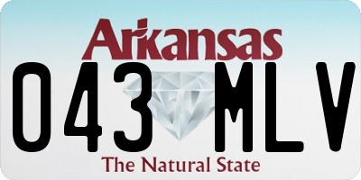 AR license plate 043MLV