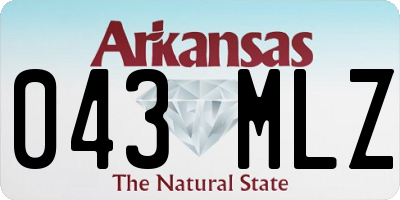 AR license plate 043MLZ