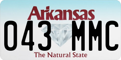 AR license plate 043MMC
