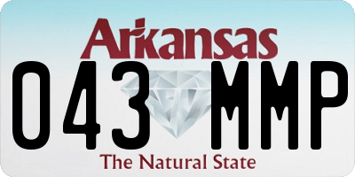 AR license plate 043MMP