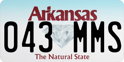 AR license plate 043MMS