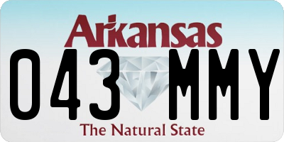 AR license plate 043MMY
