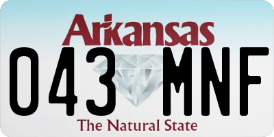 AR license plate 043MNF
