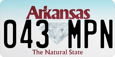 AR license plate 043MPN