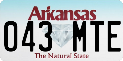 AR license plate 043MTE