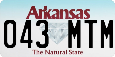 AR license plate 043MTM
