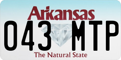 AR license plate 043MTP