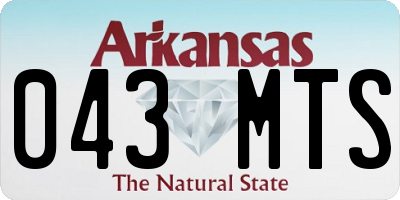 AR license plate 043MTS