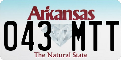AR license plate 043MTT
