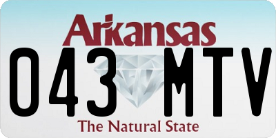 AR license plate 043MTV