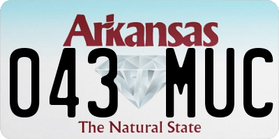 AR license plate 043MUC