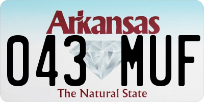 AR license plate 043MUF