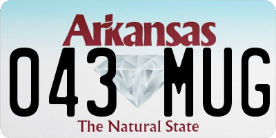 AR license plate 043MUG