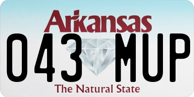 AR license plate 043MUP