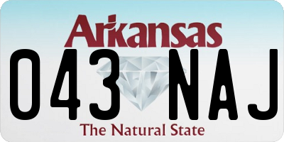 AR license plate 043NAJ