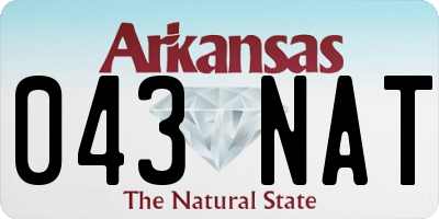 AR license plate 043NAT