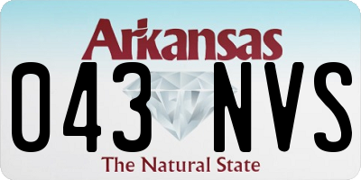 AR license plate 043NVS