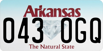 AR license plate 043OGQ