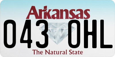 AR license plate 043OHL