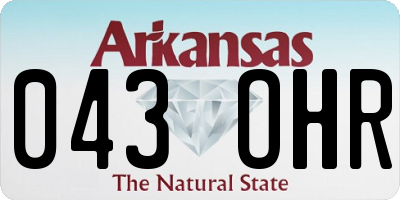 AR license plate 043OHR