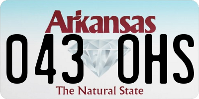 AR license plate 043OHS