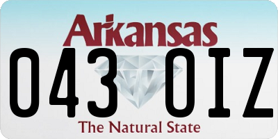 AR license plate 043OIZ