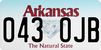 AR license plate 043OJB