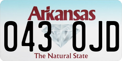 AR license plate 043OJD