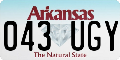 AR license plate 043UGY