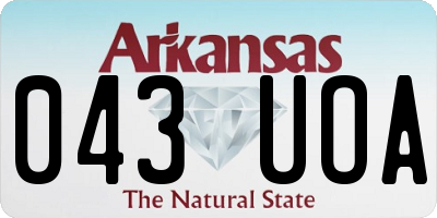 AR license plate 043UOA