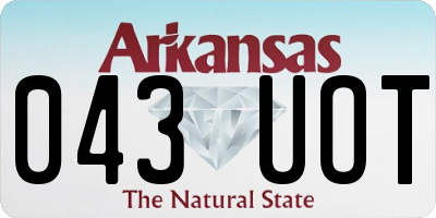 AR license plate 043UOT