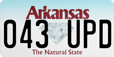 AR license plate 043UPD