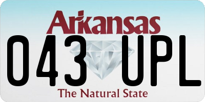 AR license plate 043UPL