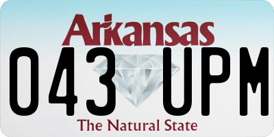 AR license plate 043UPM