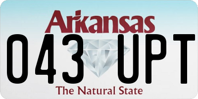 AR license plate 043UPT