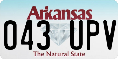 AR license plate 043UPV