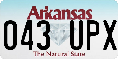 AR license plate 043UPX