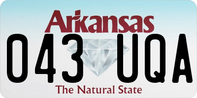 AR license plate 043UQA