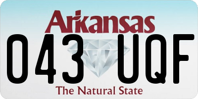 AR license plate 043UQF