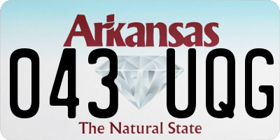 AR license plate 043UQG