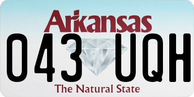 AR license plate 043UQH