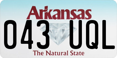 AR license plate 043UQL