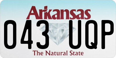 AR license plate 043UQP