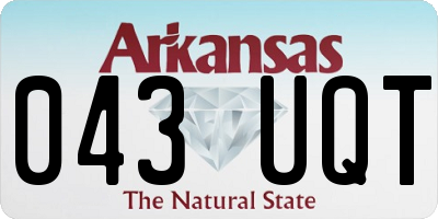 AR license plate 043UQT