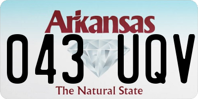 AR license plate 043UQV