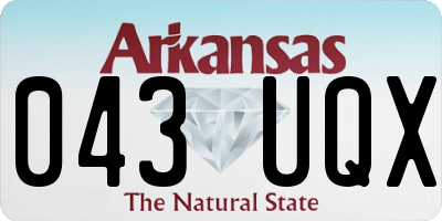 AR license plate 043UQX